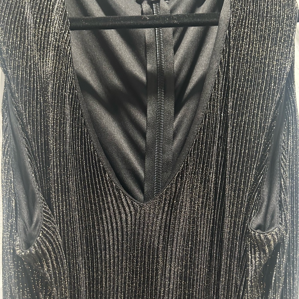 NWOT RACHEL Rachel Roy Black/Gold  Dress